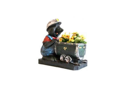 Pot de fleurs taupe pet statue décoration sculpture figure décoration pot neuf