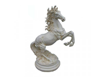 Sculpture de chevaux lourds abstraits en cuivre coloré Pégase cheval statues décoration 64 cm