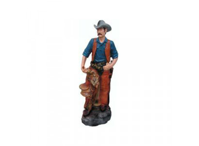 Statue sculpture bûcheron figurine cowboy statues sculptures figurines peintes à la main