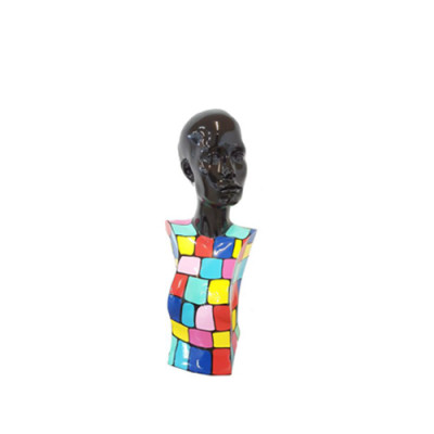 Sculpture abstraite buste de femme style années 70 statues sculptures figures salon