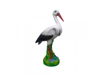 Statue de décoration de jardin d'oiseau cigogne abstrait sculptures figurines sculpture nouveau