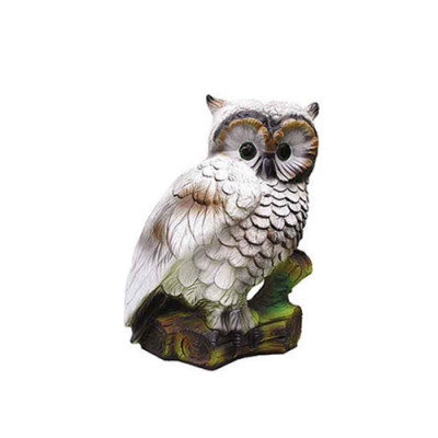 Statue de décoration de jardin d'oiseau hibou sculptures figurines sculpture 51 cm neuve déco
