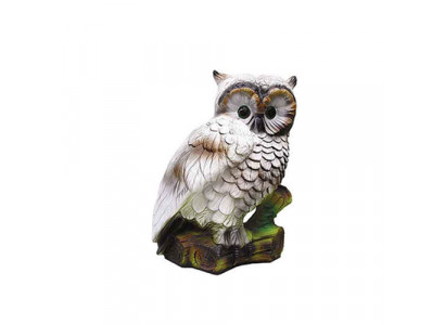 Statue de décoration de jardin d'oiseau hibou sculptures figurines sculpture 51 cm neuve déco