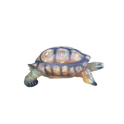 Figurine de décoration salon statue moderne tortue jardin peinte 110 cm déco