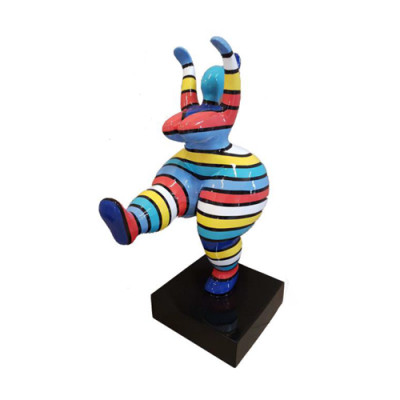 Art abstrait de designer 50 cm statue figurine sculpture peintes colorées statues neuves