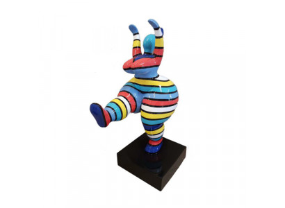 Art abstrait de designer 50 cm statue figurine sculpture peintes colorées statues neuves