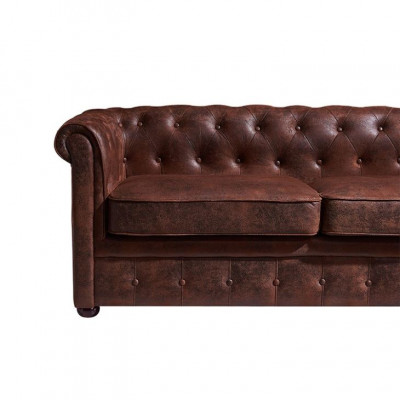 Canapé Club Chesterfield en cuir pour homme, canapé deux places marron NEUF jvmoebel ®