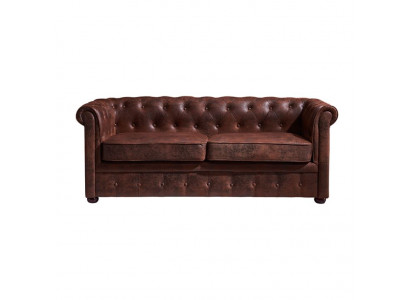 Canapé Club Chesterfield en cuir pour homme, canapé deux places marron NEUF jvmoebel ®