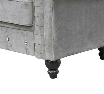 Canapé Chesterfield Sofa Tissu rembourré Canapé en cuir Éléments rembourrés 2 places