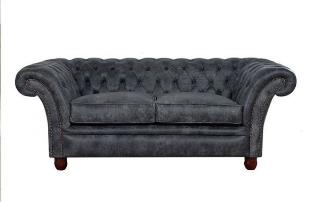 Canapé Chesterfield Sofa Tissu rembourré Cuir Canapés Ensemble de mobilier 2 places