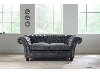 Canapé Chesterfield Sofa Tissu rembourré Cuir Canapés Ensemble de mobilier 2 places