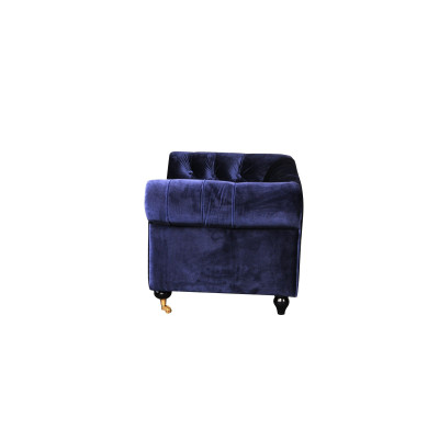 jvmoebel ® Canapé en cuir - Canapé design Drapé Deux places Garniture Noire