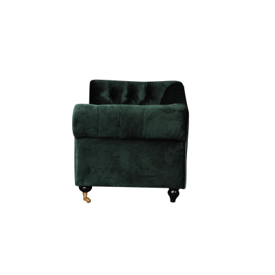 Canapé Chesterfield 2 places classique luxe baroque rococo tissu cuir
