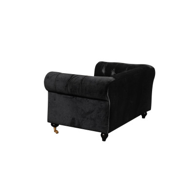 Chesterfield 2 places classique luxueux baroque rococo canapé en tissu et cuir