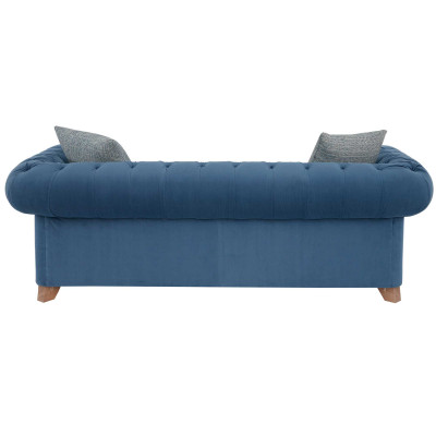 jvmoebel ® canapé en cuir - canapé design à deux places, garniture bleue neuve