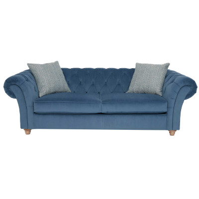 jvmoebel ® canapé en cuir - canapé design à deux places, garniture bleue neuve
