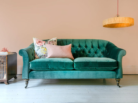 Canapé Chesterfield 3 places en tissu, canapé, ensemble de sièges rembourrés 3 places Neuf