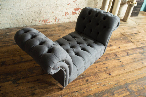 Canapé Chesterfield 1,5 places, canapé designer rembourré, ensemble de canapés, banc, siège