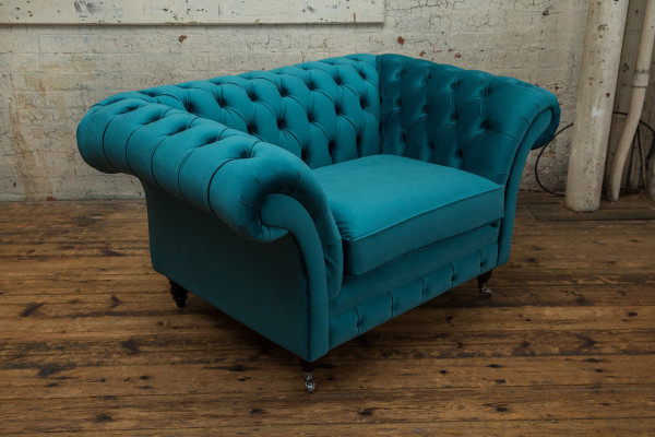 Canapé Chesterfield Garniture rembourrée Sofa 1,5 places Canapés classiques Une place