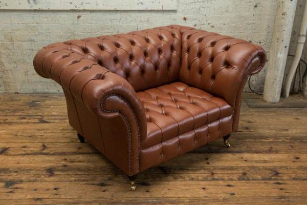 Chesterfield fauteuil canapé TV 1 place canapé en tissu rembourré neuf textile canapés