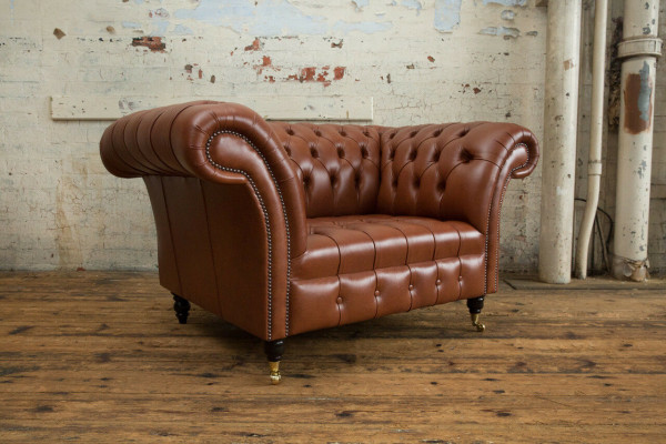 Chesterfield fauteuil canapé TV 1 place canapé en tissu rembourré neuf textile canapés