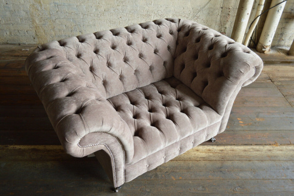 Fauteuil Chesterfield Télévision Canapé 1 Place Tissu Neuf Textiles Canapés