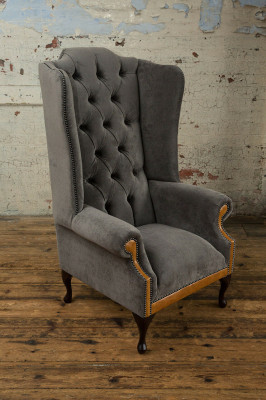 Fauteuil en velours Chesterfield, canapé, design de luxe, canapé confortable, relax, télé, neuf.
