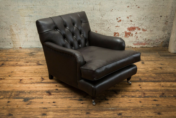 Fauteuil design Chesterfield Sofa Canapé Luxe Tissu Canapés 1 place #299