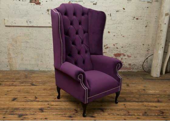 Canapé design Chesterfield fauteuil canapé tissu luxe fauteuils tissu oreille