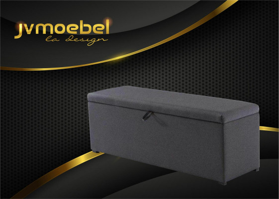 Lit en textile 2x tables de nuit 3 pièces Set de chambre à coucher Meubles modernes de luxe Nouveaux lits