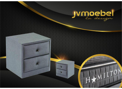 Table de chevet design Revêtement textile Meubles Tables de chevet Consoles Chambre Tissu