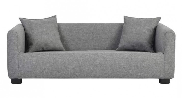 Lit pour chien gris de grande taille, tissu pour chien, canapés en tissu, nouveau canapé-lit pour chien