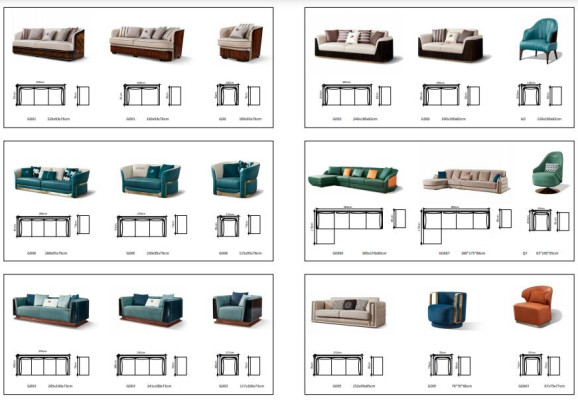 Hocker Bleu Textile Chambre à coucher Neuf Créatif Design Moderne Meubles Luxe Tissu Neuf