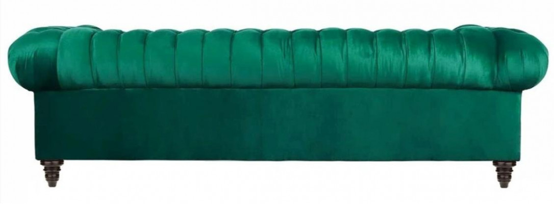 Canapé Chesterfield bleu trois places design moderne canapés meubles tissu nouveaux.