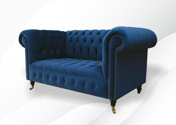 Canapé en tissu classique - Sofa en velours Chesterfield 2 places neuf jvmoebel ®