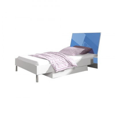 Chambre d'enfant bleue, chambre à coucher, ensemble pour adolescents, armoire, table, lit, neuf, 4 pièces.