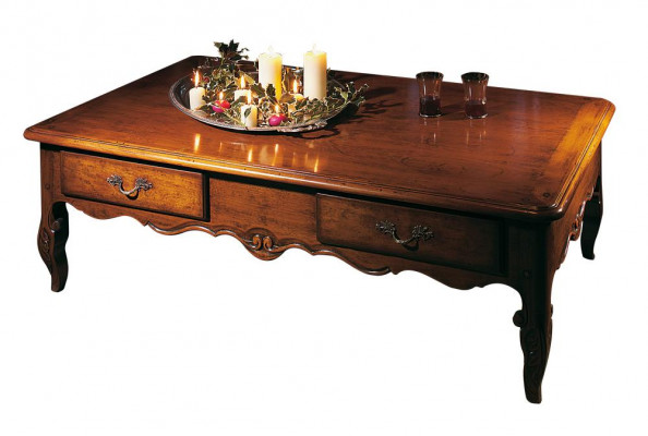 Canapé Table Café Tables Salon Table d'appoint Luxe Table basse Design Marron Neuf