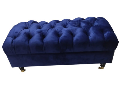 Tabouret de luxe Design Chesterfield Tabouret de détente Moderne Pouf