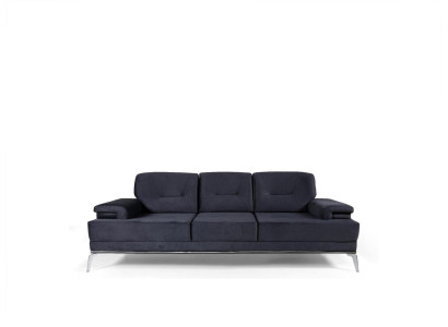Canapé Trois places Canapé en tissu bleu Design Canapé 3 places Canapé rembourré