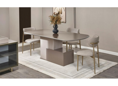 Salle à manger Coin repas Ensemble de salle à manger Table à manger Chaises Bois Beige 7 pièces Table