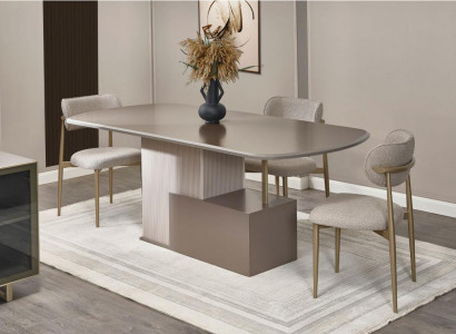 Salle à manger Coin repas Ensemble de salle à manger Table à manger Chaises Bois Beige 7 pièces Table