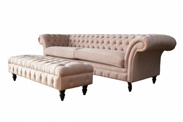 Repose-pied Tabouret Tabouret rembourré Ottoman Chesterfield
