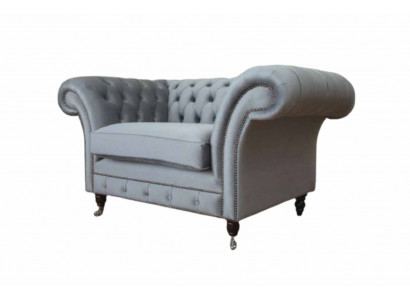 Chesterfield Fauteuil Tissu Canapé Tissu Canapés Canapés Salon Gris