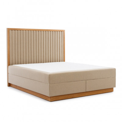 Chambre beige-brun lit Lits design Lits doubles Lit textile