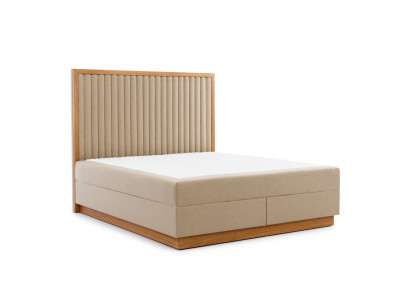 Chambre beige-brun lit Lits design Lits doubles Lit textile