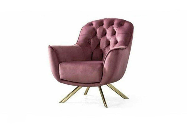 Designer Chesterfield Fauteuil exclusif à un siège en tissu pour salon