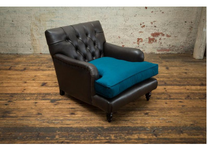 Canapé en cuir Chesterfield Designer canapé 2 places en tissu neuf