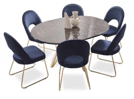 Ensemble de salle à manger moderne, table chaises 7 pièces. Table à manger 6 x chaises ensemble salle à manger.
