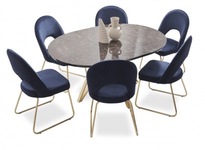 Ensemble de salle à manger moderne, table chaises 7 pièces. Table à manger 6 x chaises ensemble salle à manger.