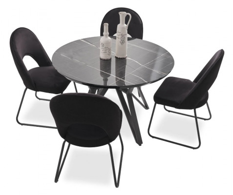 Salle à manger ensemble table à manger 6x chaises ensemble complet luxe 7 pièces